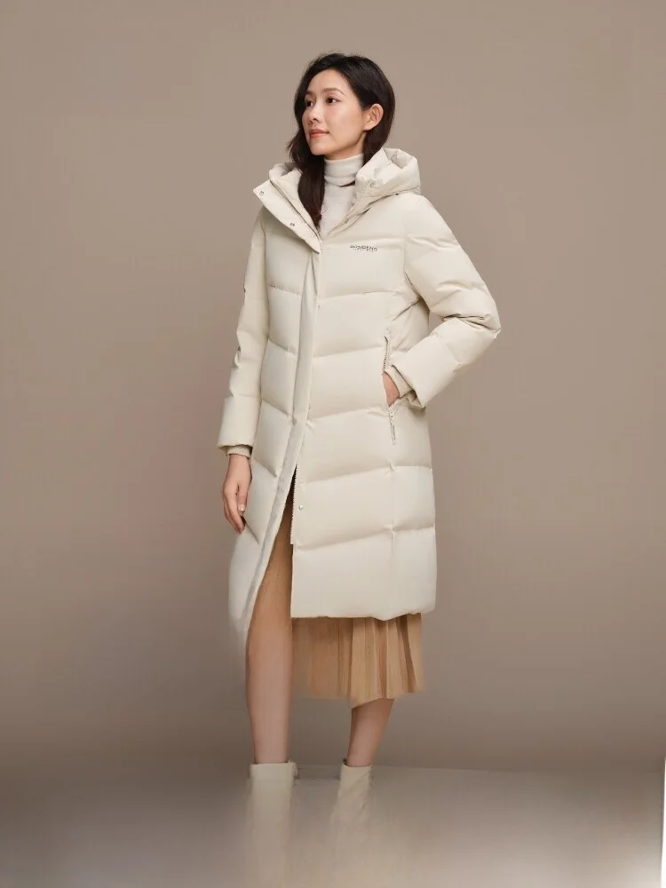 

Bosideng New Women's Mid-Length Thickened 90 down Padded Jacket Casual Style Warm City Leisure Duck down Coat Government Subs...