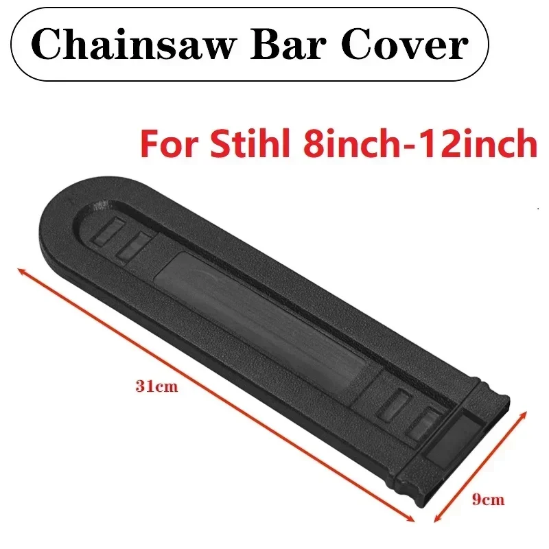 Placa Guia Universal para Stihl Chainsaw Bar Cover Scabbard Guard Serra Elétrica Poda Garden Tool 12