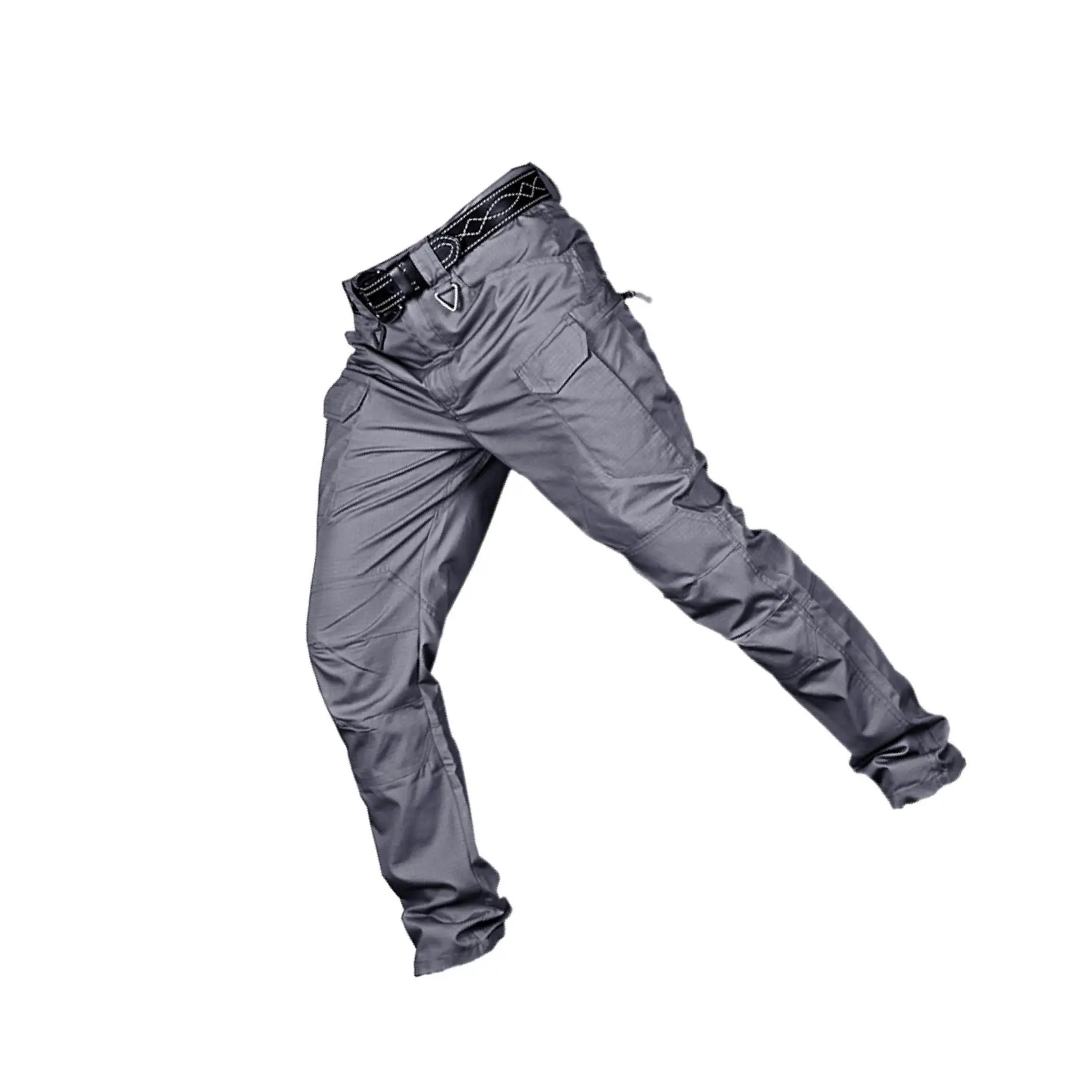 Mens Streetwear Casual Cargo Work Pants Amy Trousers Multi Pockets _