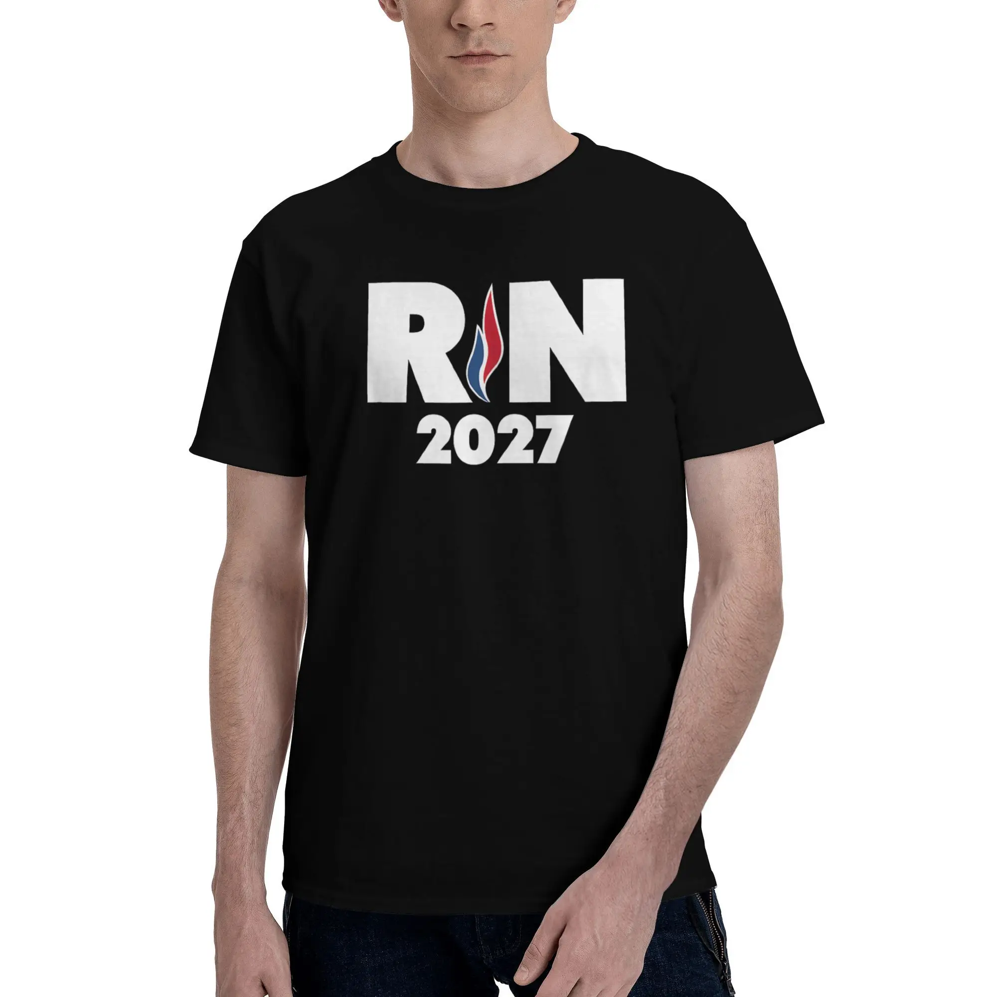 RN 2027 National Gathering T-Shirt Beach National Rassemblement Y2K T Shirts Cotton Tee Shirt For Men Short-Sleeved Casual Tops