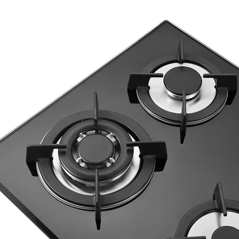 

#Built-In cook top gas stove 4 burner custom cooktop gas stoves cooktops with Manual Tempered glass Surface Metal Knob