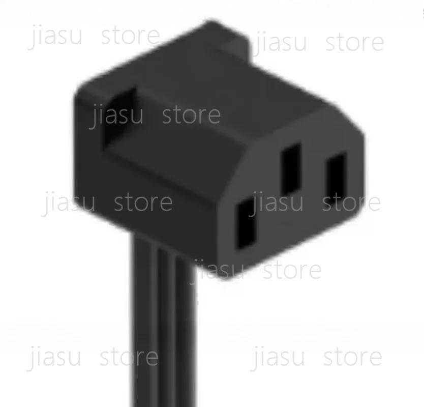 Computer Power Supply 90 Degree Elbow Extension -Thin Ultra Soft Male And Female Plug Three Hole C13 To C14