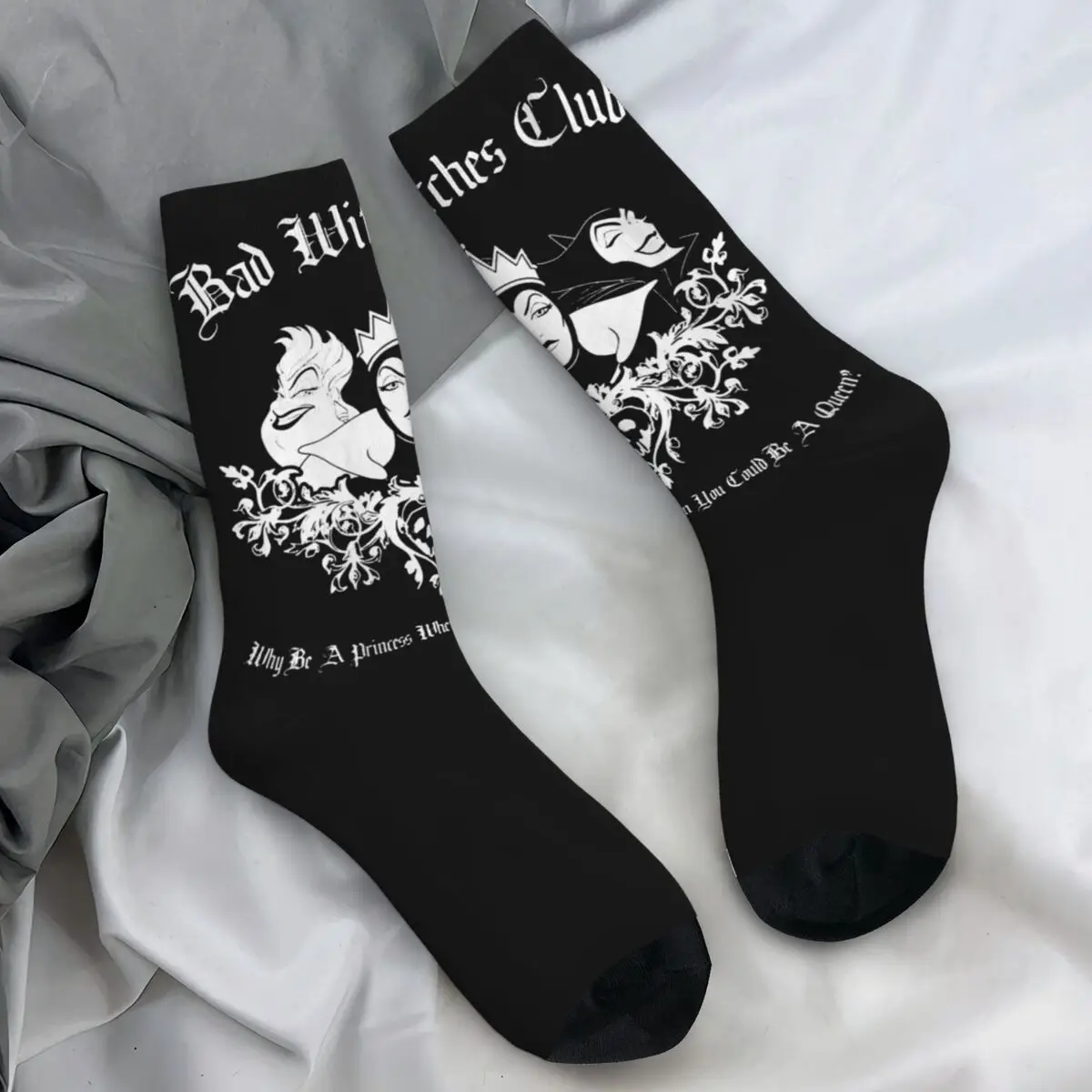 Men's Socks Bad Witch Club Group Women Stockings Autumn Casual Medium Soft Socks Custom Outdoor Anti Bacterial Socks