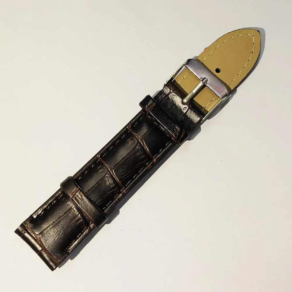 

2Pcs PU Bamboo Knot Pattern Watchstrap Replacement Band Stylish Stitching Comfortable Fashion Watchband for Men