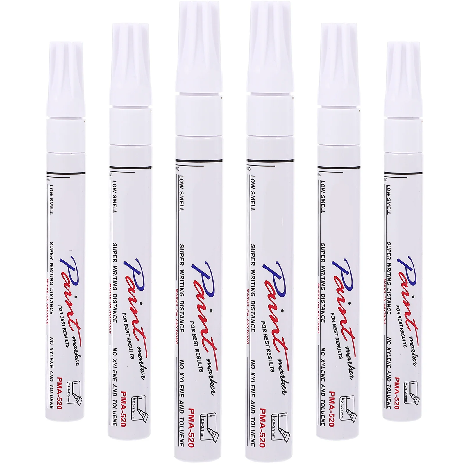 

6Pcs Kids Painting Marker Pens Colored Fine Art Drawing Supplies for Crafts Illustration Sketching Paper Canvas Glass Plastic