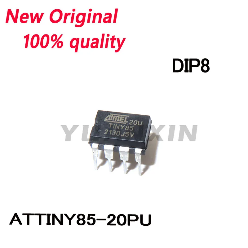 (2~5)PCS New  ATTINY85-20PU ATTINY85 20PU in-line DIP-8 MCU 8-bit micro-control -MCU chip In Stock