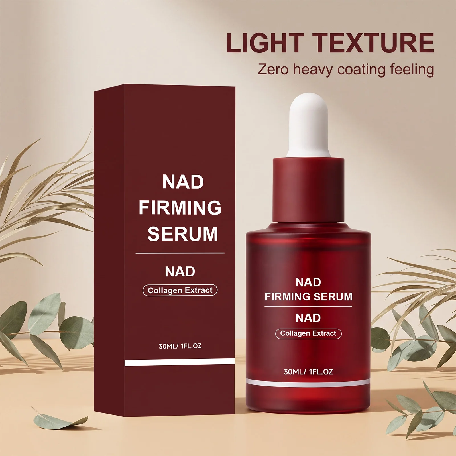 NAD+ Renewal Serum Infused Collagen Extract,Brighten Facial Skin Deeply Penetrate Repair Skin Barrier Boosting Facial Radiance