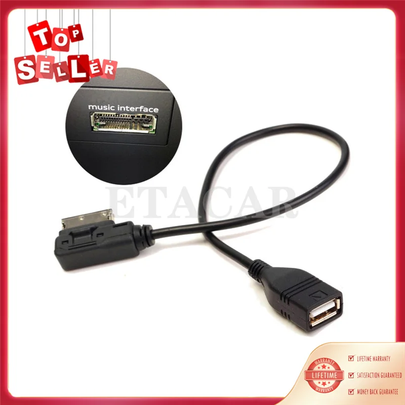 x1 AUX Media  Adapter Micro USB Cable Drive Mp3 For 06-17 Mercedes-Benz CY006