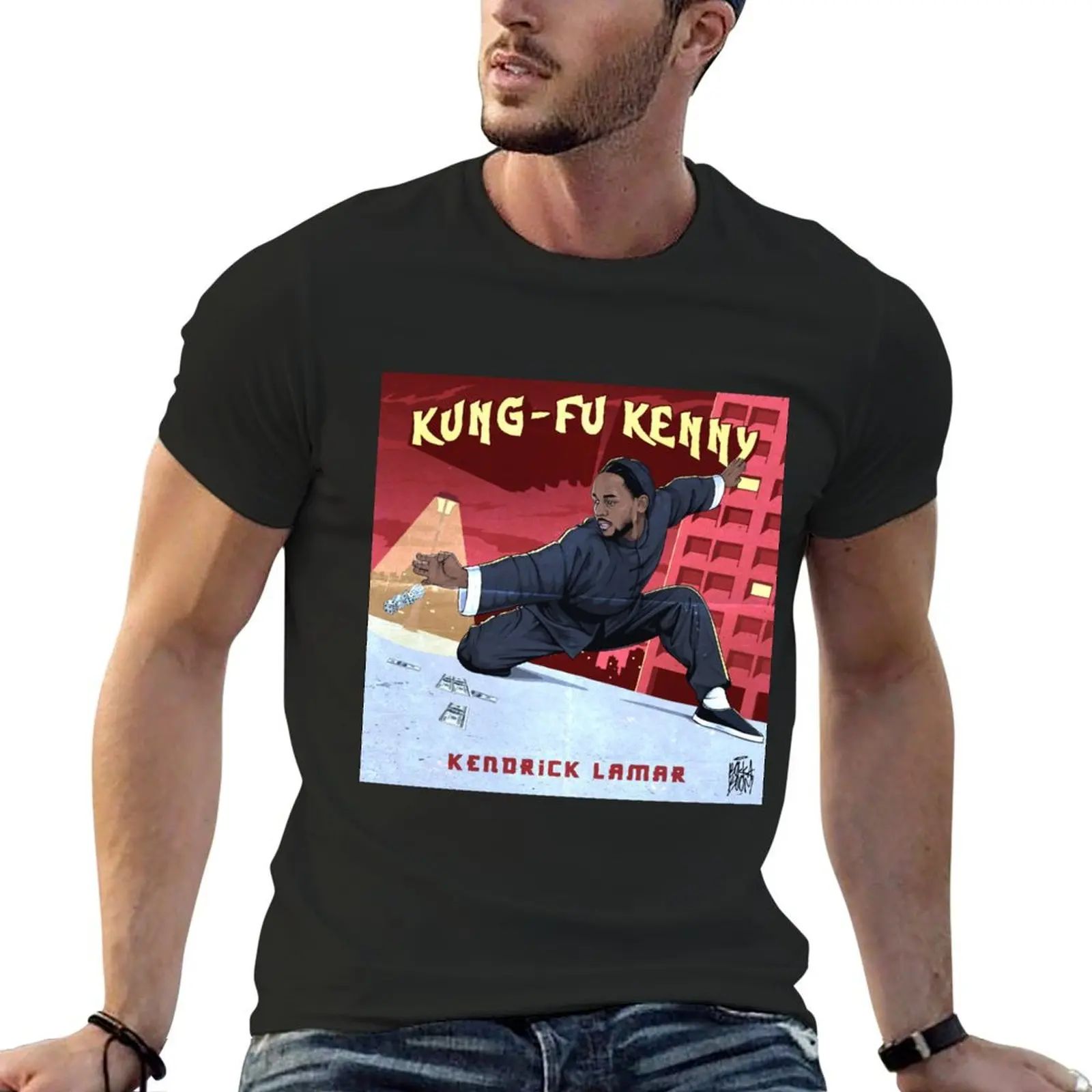 

Kung Fu Kenny T-Shirt boys whites tees oversized graphic tee man t shirt Men's cotton t-shirt
