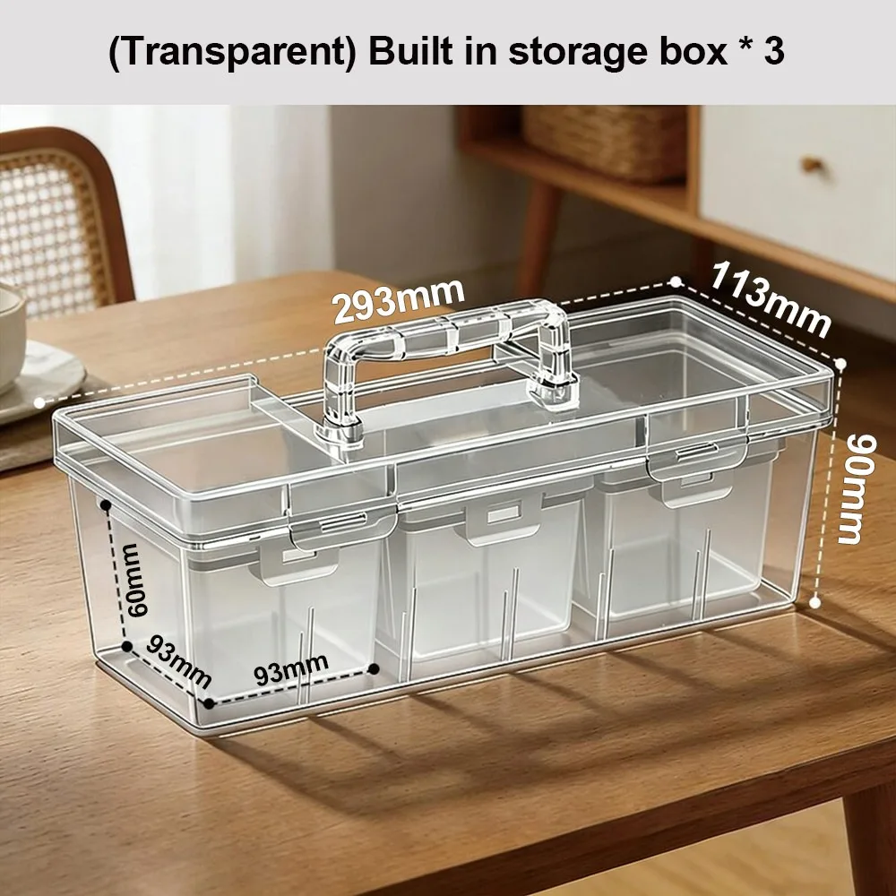 

Practical Plastic Tool Storage Box Transparent Multi-functional Hardware Tool Case Hardware Toolbox Parts Organizing