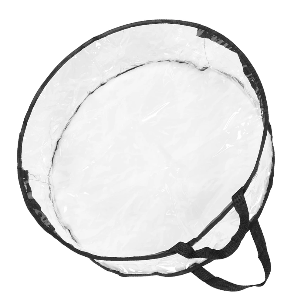 

24inch Christmas Bag Christmas Wreath Storage Bag Large Capacity Wreath Holder Container Plastic Decorative Holiday