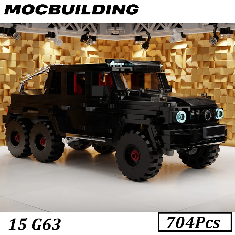 

G63 Vehicle Model City Car MOC Speed Champion Racer Supercar Display Building Blocks Brick Racing Sport Car Gift for Kids