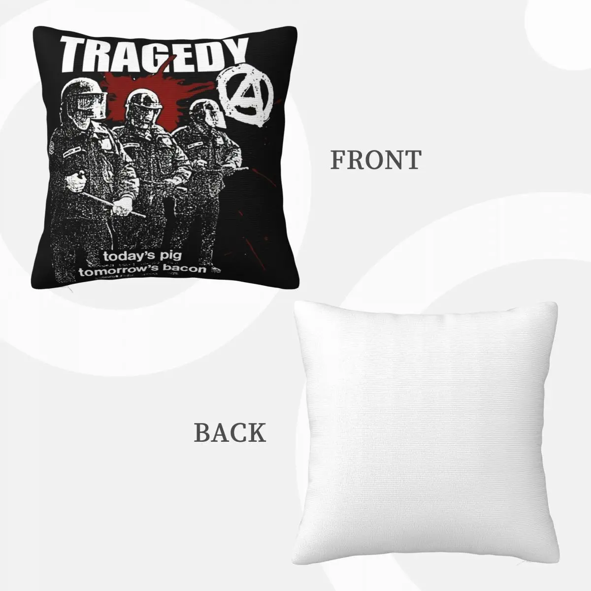 المأساة الفرقة D Beat Thrash Crust له البطل ذهب من Ashes Rise طباعة جديدة السعر المنخفض الاتجاه أي شعار كيس وسادة #3