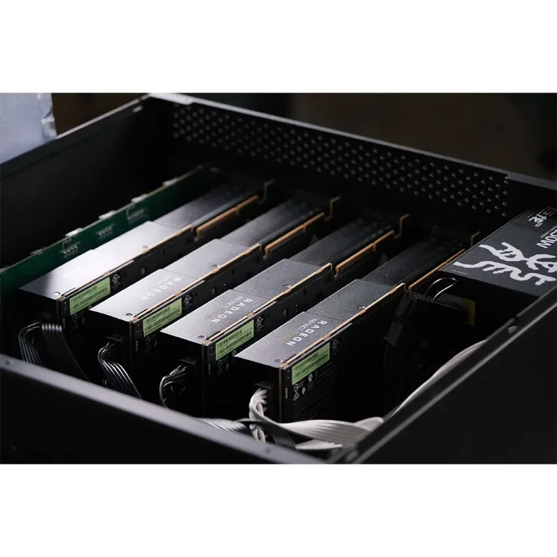 Expansion Case Dock | 4 Graphics Card Expansion Case artificial intelligence  PCIe 4.0 Rack