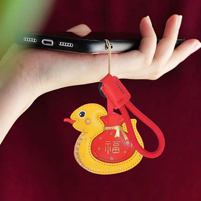 Snake Year Ornament Good Luck 2025 Charm Pendant Keychain Ornament Multi-Purpose Animal Charm Lucky Pendant Car Bag Ornaments