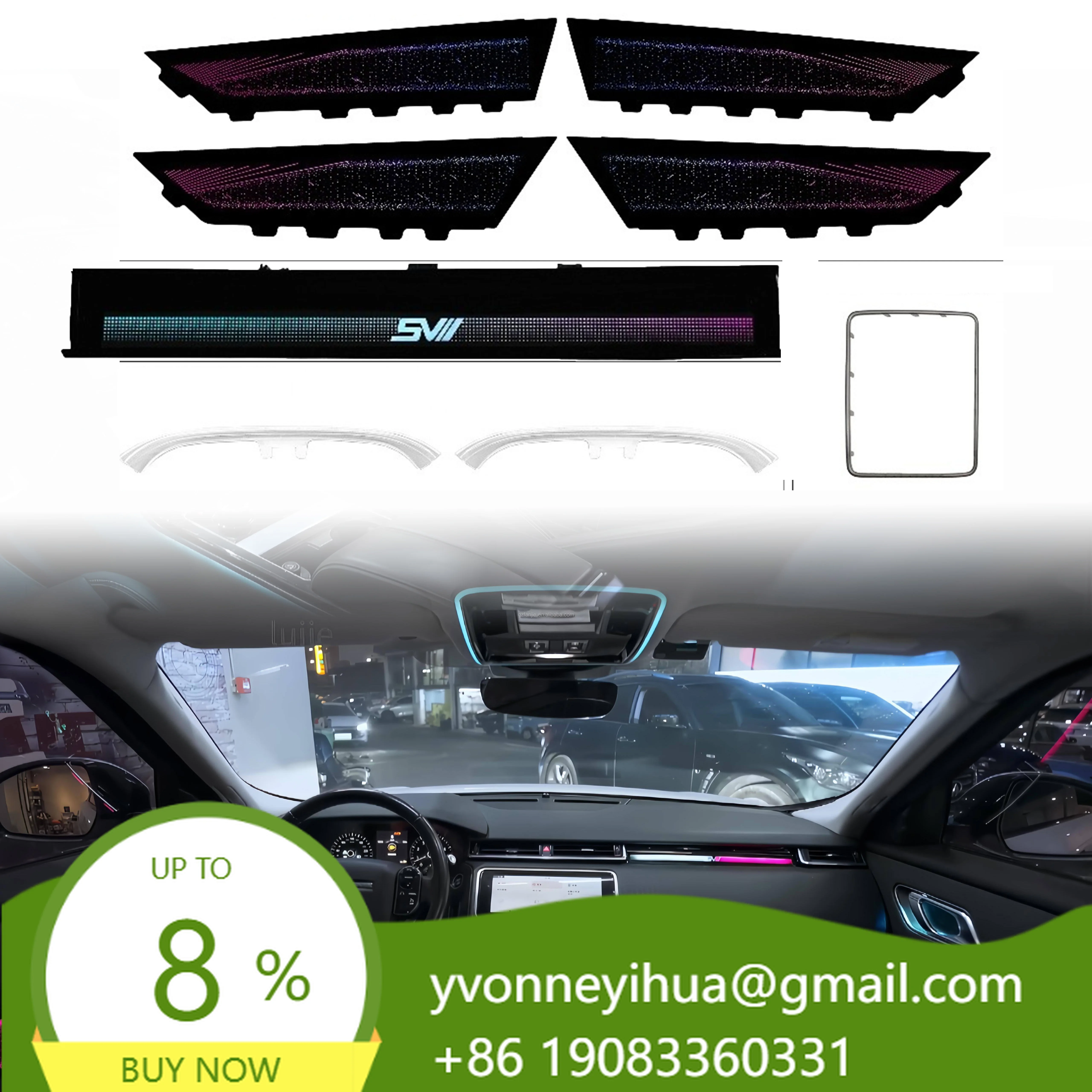 For Land Rover Range Rover Velar 2017-2025 23 Colors LED Ambient Light Kit Screen Control App Control Meteor Effect Plug & Play