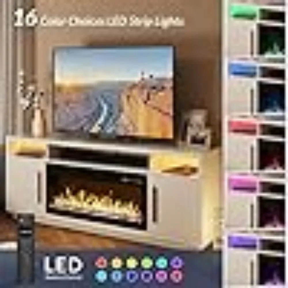 LED Light Entertainment Center with 36