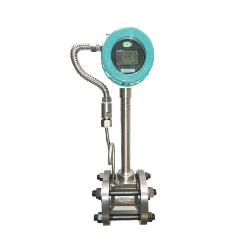 Alat Ukur Aliran Vortex Elektronik DN15-DN300 Komunikasi RS485 Digital untuk Uap Cairan Gas Udara Dukungan Kustomisasi OEM