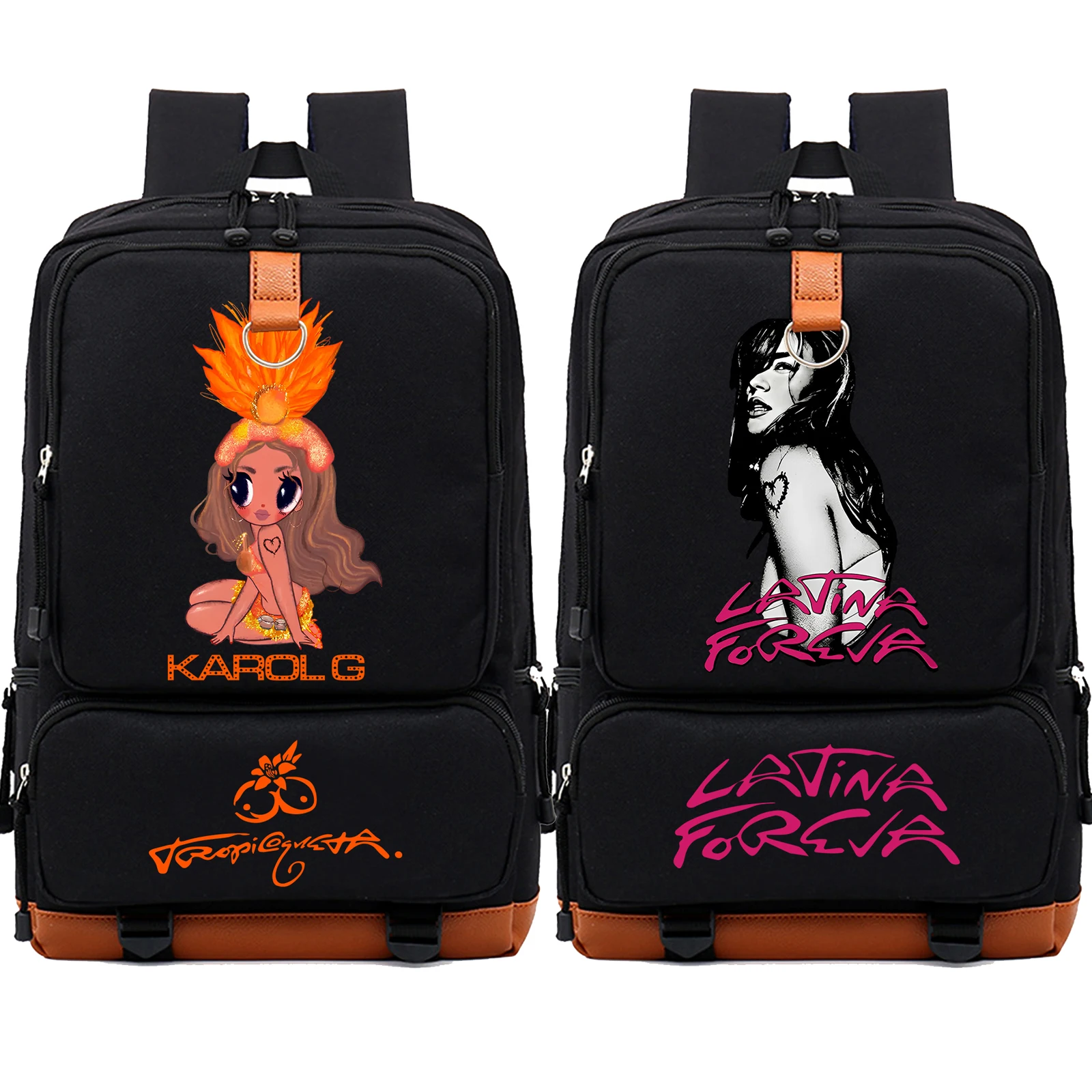 Karol G New Ablum TROPICOQUETA 2025 Backpack Large-capacity Bookbag High-quality Anime Student Figure Schoolbag Gift