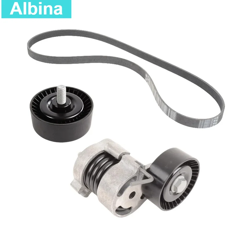 11287524267 11281440378 11287631810 Drive Belt Tensioner Pulley Kit For BMW E87 120i E46 E90 E91 316i 318i 320i X1 E84 N42 N46 E
