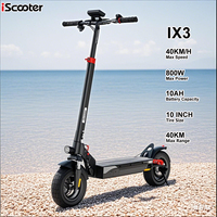 iScooter iX3 Foldable Adult Electric Scooter E-Scooter 40 KM/H Electric Kick Scooter 800W Skateboards 48V 10Ah Kickboard