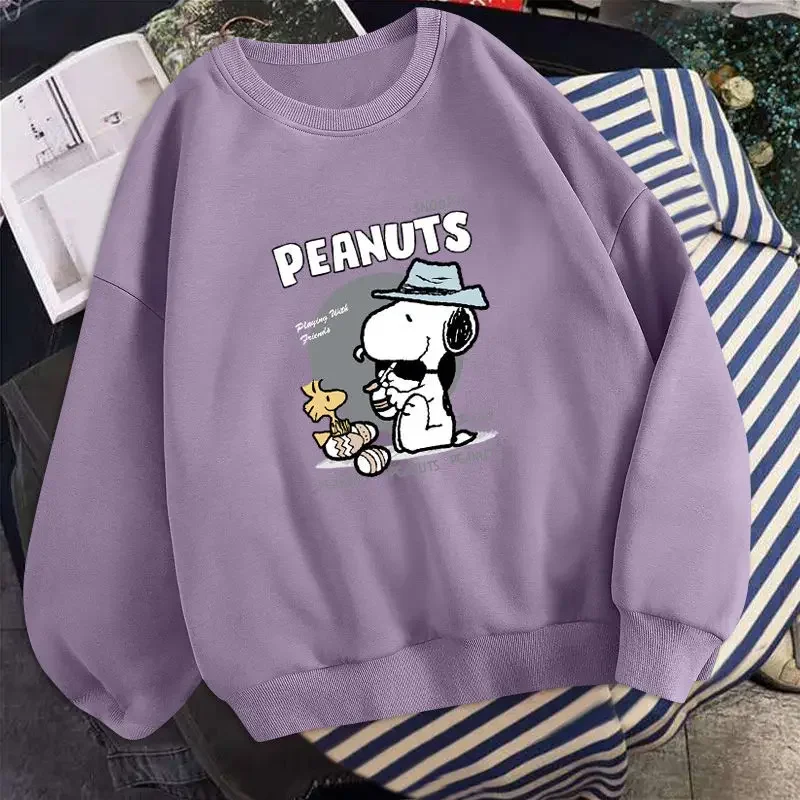 Snoopy Round neck loose sweater autumn ladies sweater coat student top bottoming shirt