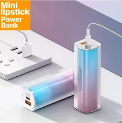 Mini 22.5W Flash Charging Lipstick Power Bank 10000mah Portable Power Supply Two-way Fast Charging  Mobile Power Supply