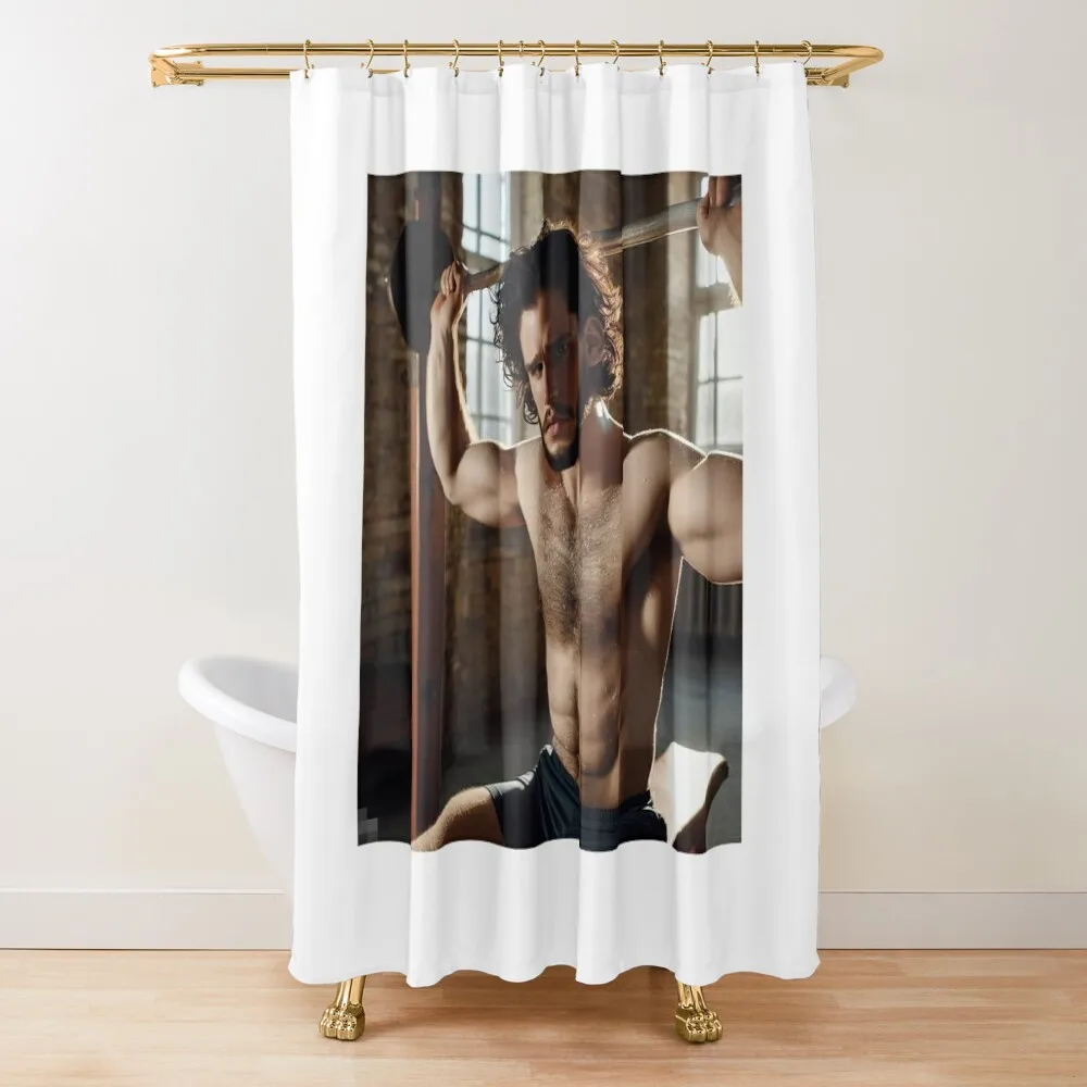 

kit harington shirtless Shower Curtain Bathroom Accessories Waterproof Bath And Anti-Mold Bathroom Showers For Bathroom Curtain
