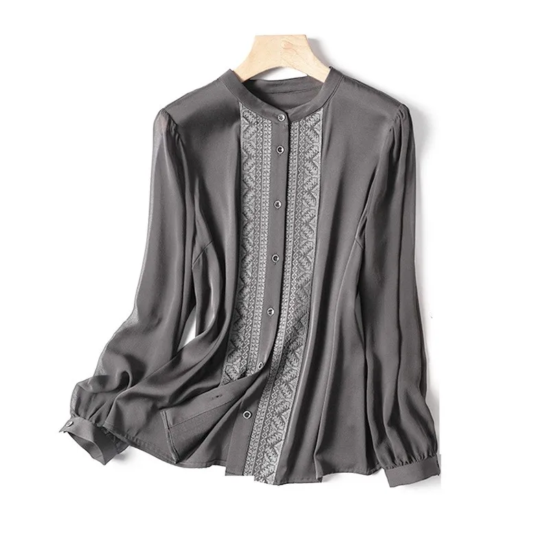 New Arrival Ladies' Shirts for Elegant Style Luxury Women's Button-Down Tops with Graceful Design Spring Summer tops blusa mujer