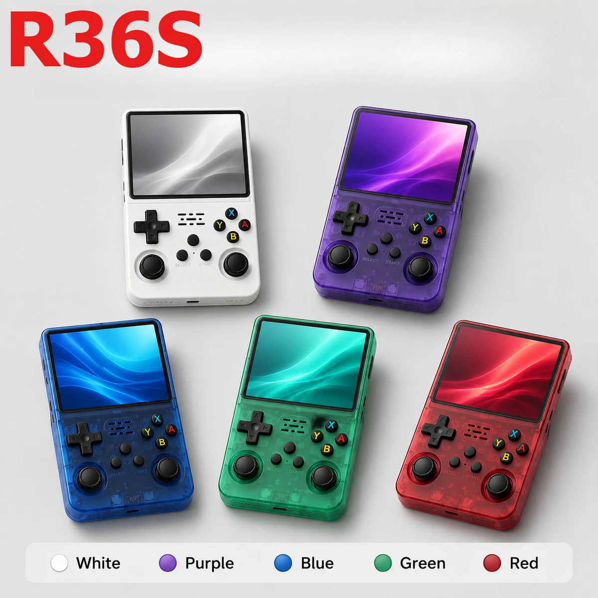

Arkos R36S Handheld Game Console Open-source 3.5-Inch IPS HD 4K 64G/128G 20000/40000 Games Portable Gaming Console
