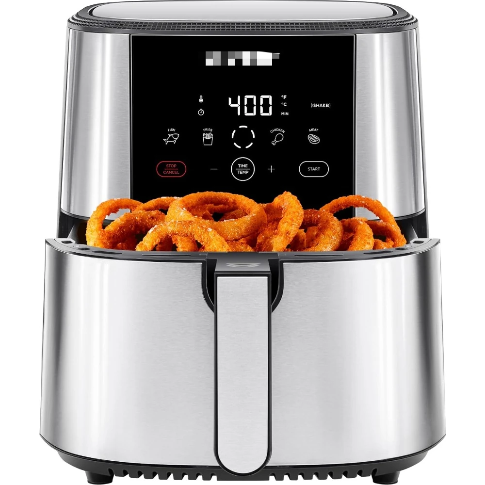 Air Fryer, XL 8-Qt Family Size, One-Touch Digital Control Presets, French Fries, Chicken, Meat, Fish