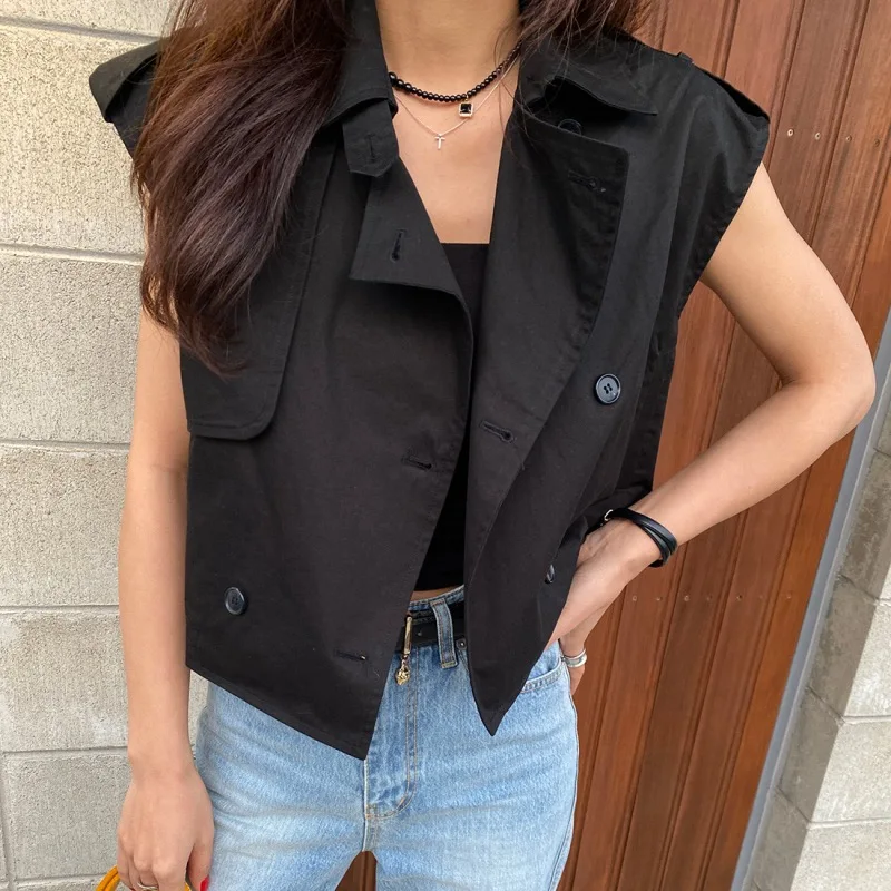 شيك خمر زر واحد Svel فضفاض رداء علوي غير رسمي المرأة رقيقة معطف سترة ربيع الخريف الشتاء الشارع Sle الكورية Faion #2