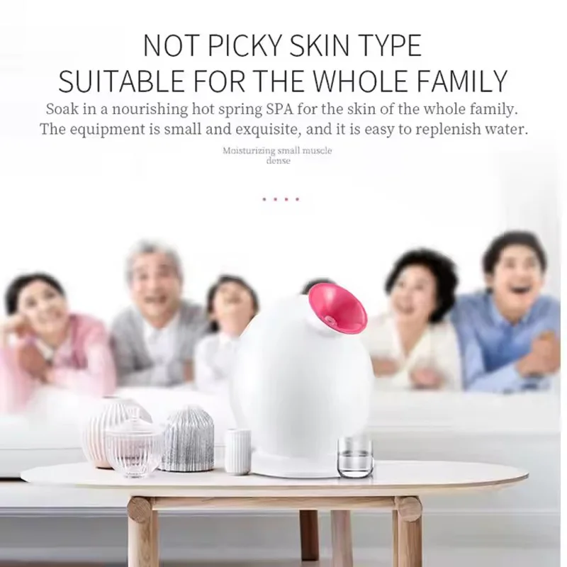 Portable Ionic Face Steamer Nano Vapour Atomizer Hot Warm Mist Sprayer Skin Care Moisturizing Humidifier Hydration Nebulizer