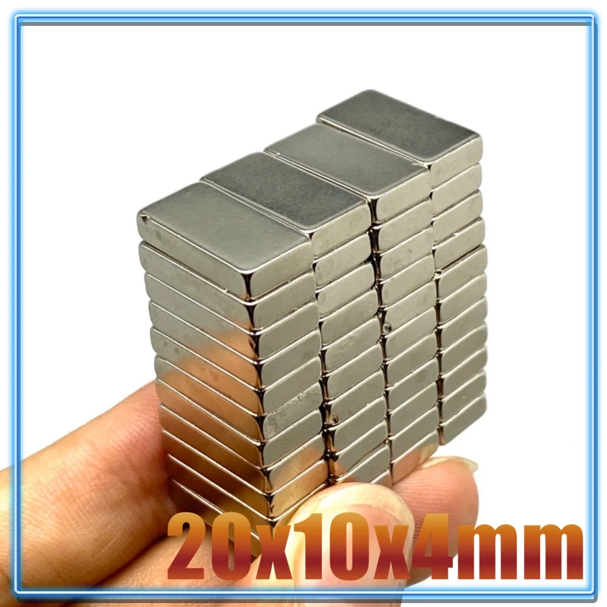 5-100Pcs N38 20x10x4 Neodymium Magnet 20mm x 10mm x 4mm NdFeB Block Super Powerful Strong Permanent Magnetic Imanes 20*10*4