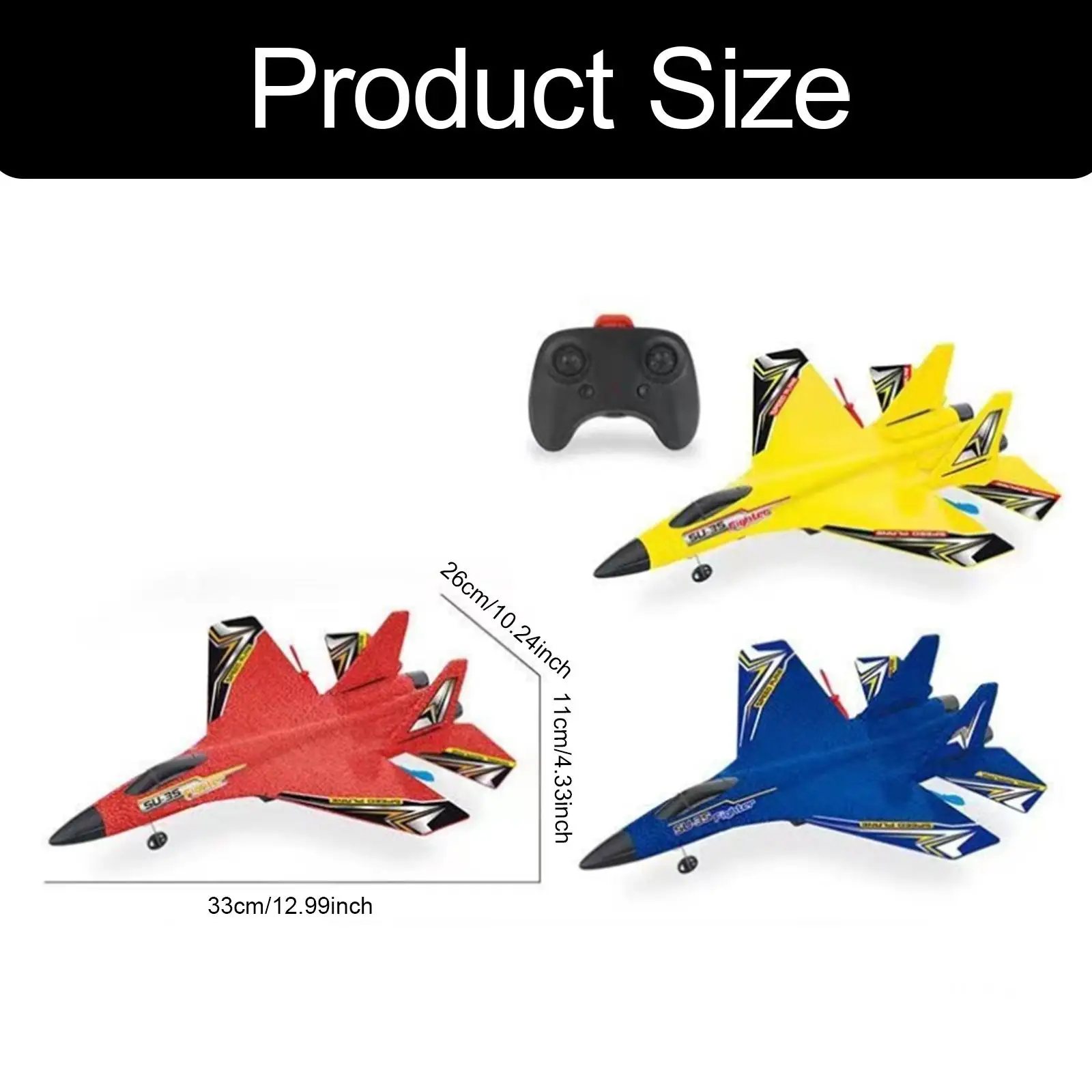 

Remote Control Plane Easy to Control Jet Fighter Outdoor Flying Toy Remote Control Airplane for Park Beginners Kids Girls Adults