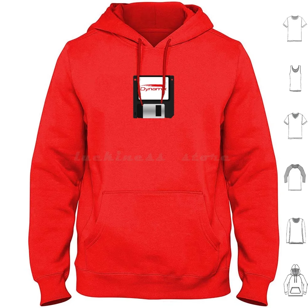 Dynamix Floppy Hoodie cotton Long Sleeve Msdos Dos Macintosh Floppy 486 386 Dynamix Tribes Red Baron Retro Nostalgia Vintage