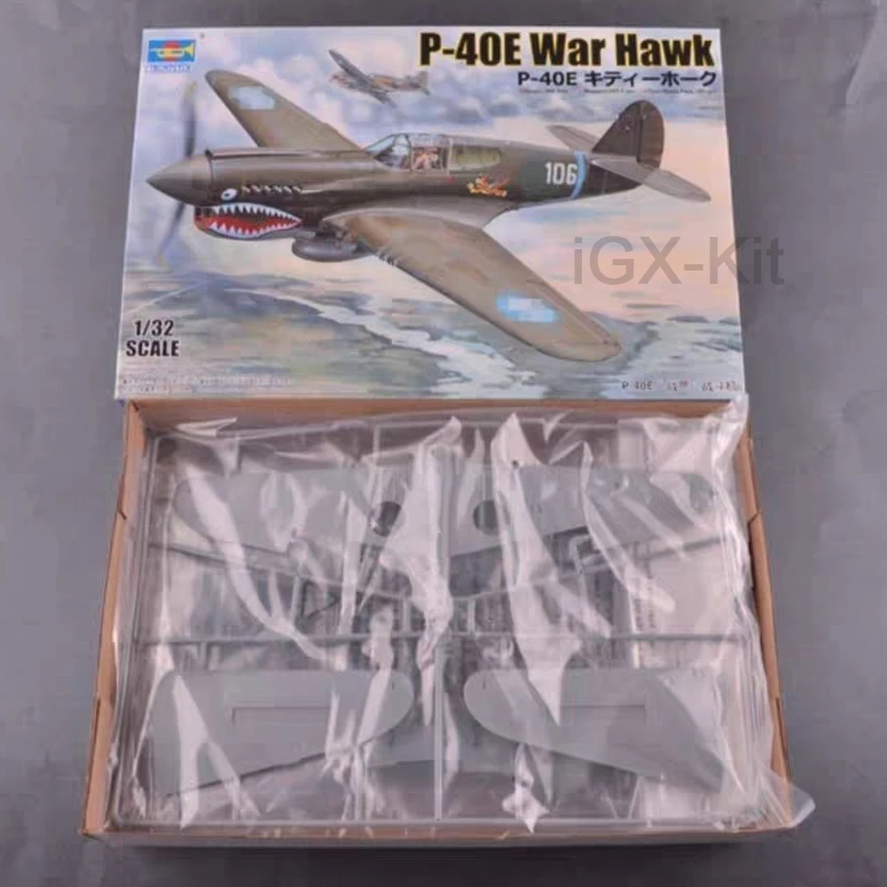 

Trumpeter 02269 Масштаб 1:32 P-40 P40 P-40E War Hawk Fighter Plane Комплект пластиковых моделей