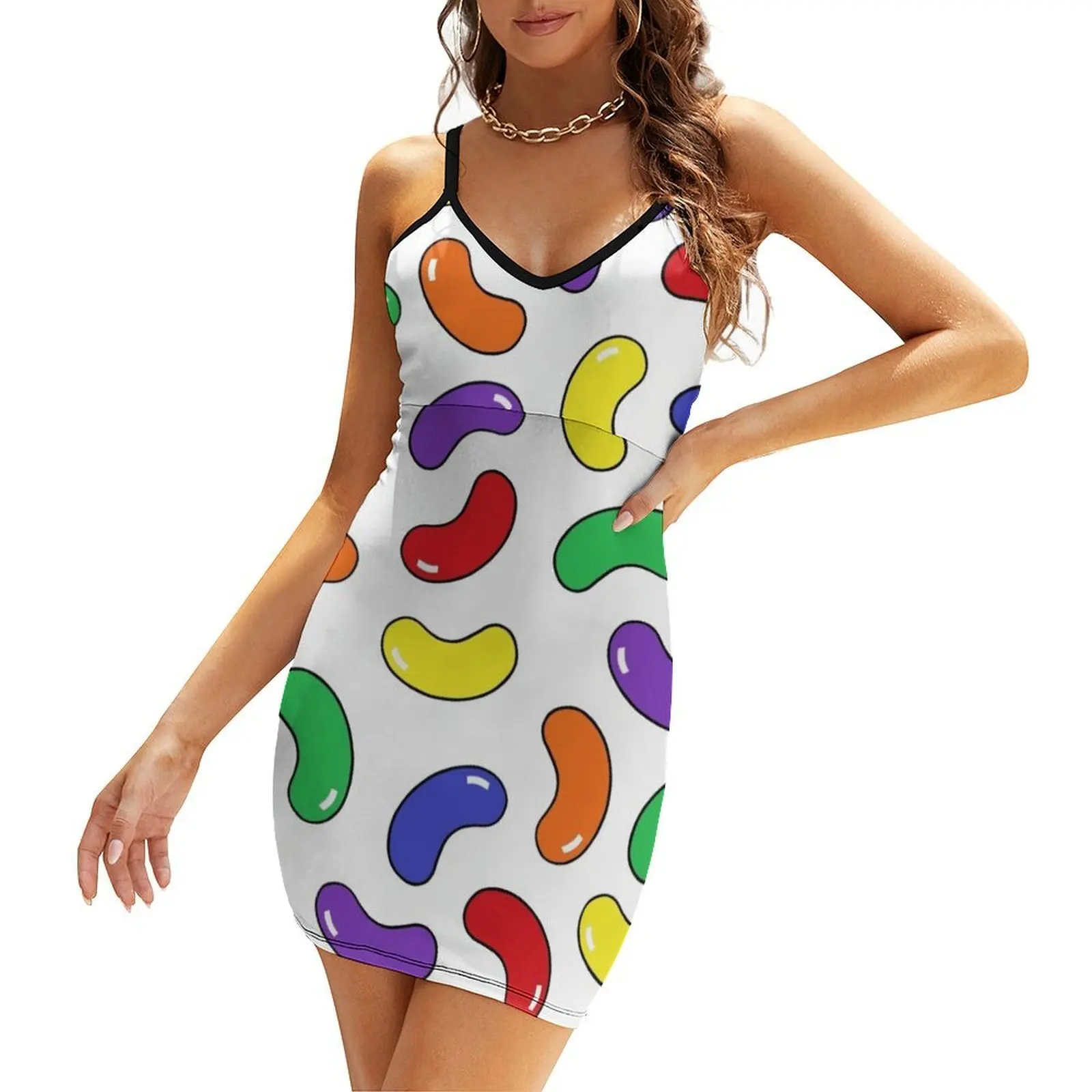 

Jelly Bean Pattern Sling Dress women's summer dresses 2025 party dresses woman summer dress for women 2025 luxury dress
