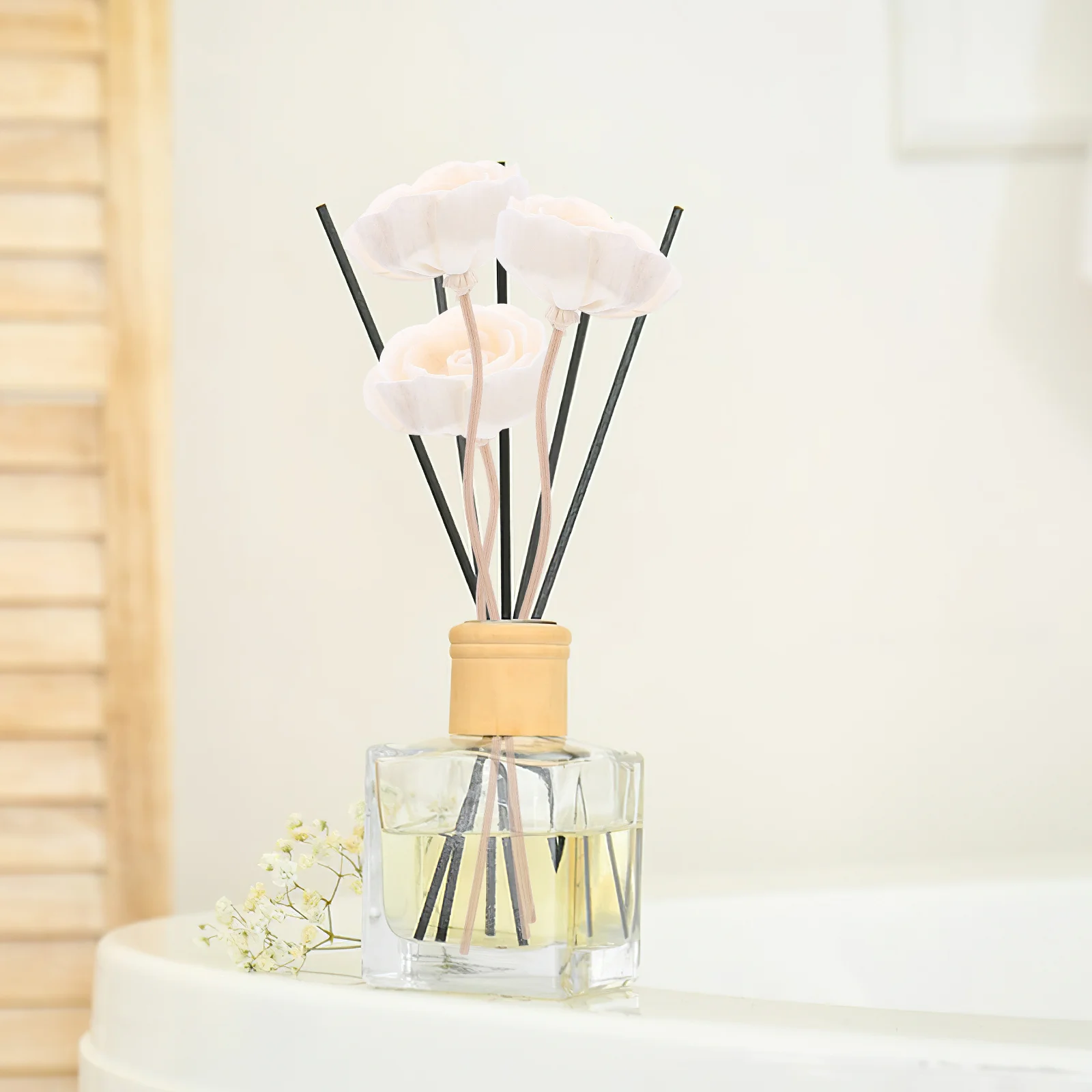 

10Pcs Rattan Diffuser Sticks Dried Flower Design Aroma Diffuser Essential Oil Sticks Home Fragrance Accessory Aromatic