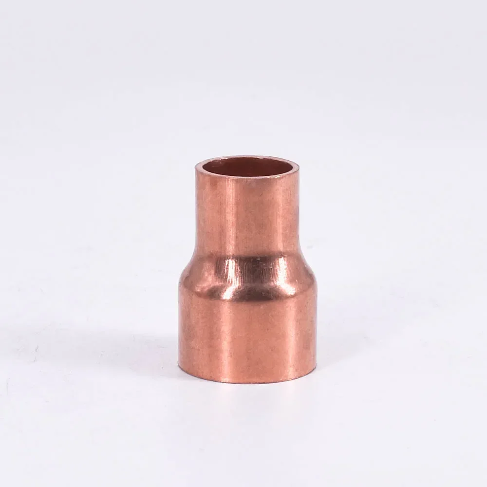 6.35 8 10 12.7 15 16 19 25 28 32mm Pure Copper End Feed Solder Reducer Plumbing Pipe Fitting Connector Coupler Air Conditioner