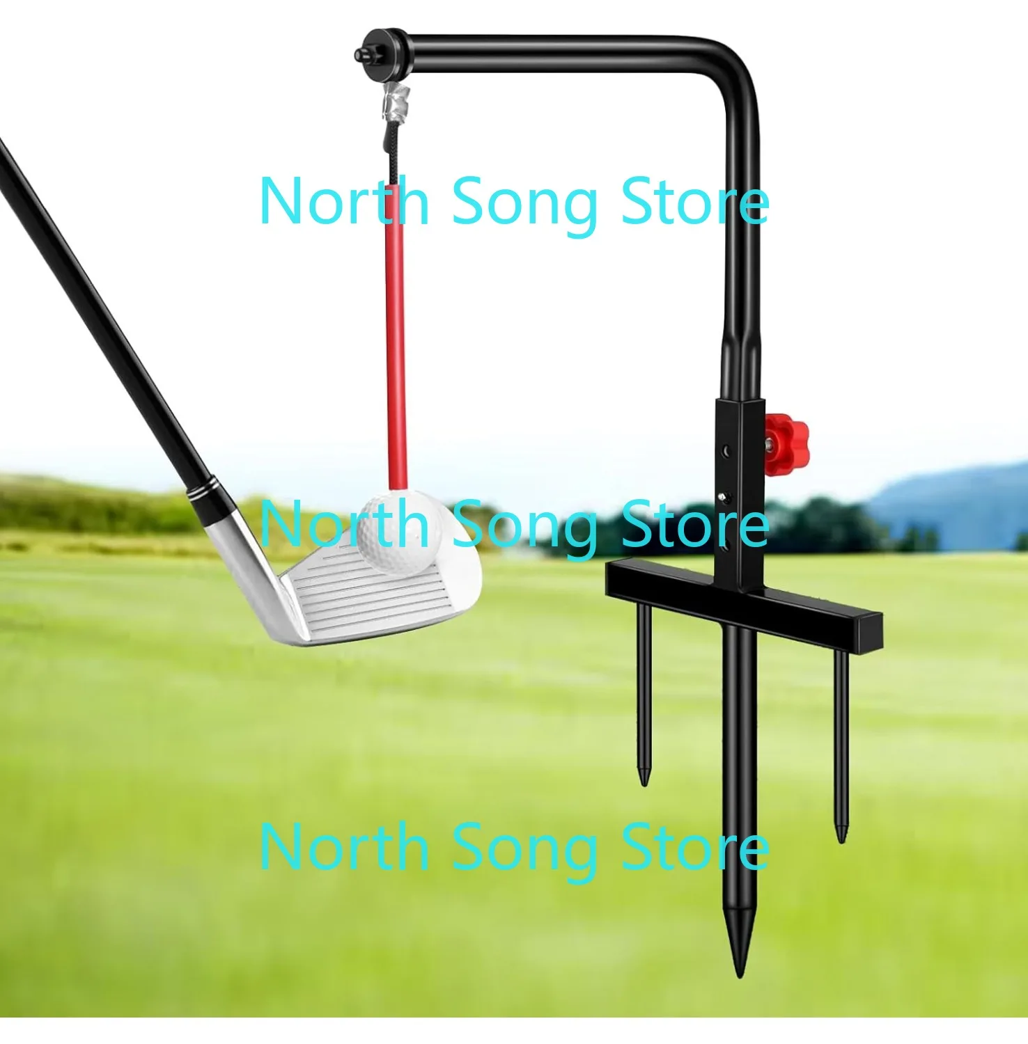 

Golf Swing Trainer, Durable Metal Practice Golf Swing Training Aid Practice Equipment Accessories for Gift