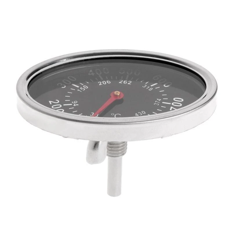 

A5YD Professional Oval BBQ Thermo meter with for Butterfly Mother for Charcoal Grill