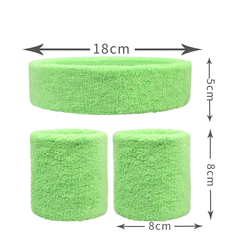 3PCs/set Mens Sports Headband Sweatband Stretch Elastic Outdoor Sport Sweat Headband Wristband Women Gym Running Tennis Headwrap