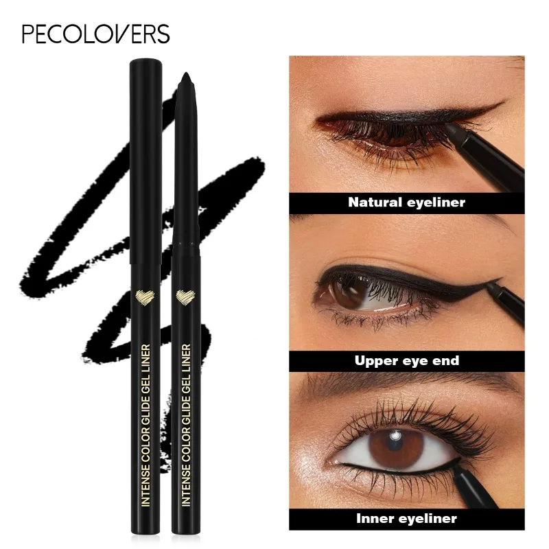 Matte Silkworm Eyeliner Gel Pen Waterproof Non-smudge Quick-drying Eyeliner Black Brown Eyeshadow Pen Makeup