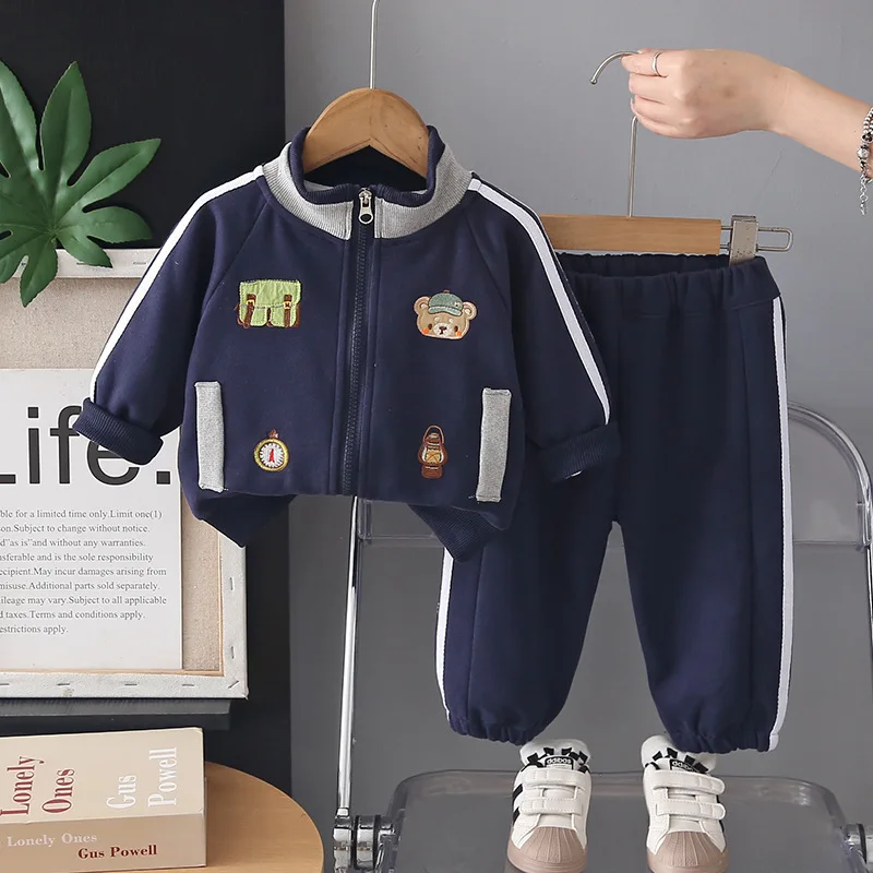 Boys Clothes Sets Spring Autumn Children Jackets Pants 2pcs Casual Suit For Baby Coat Tracksuits Kids Sports Outfits Toddler 2Y