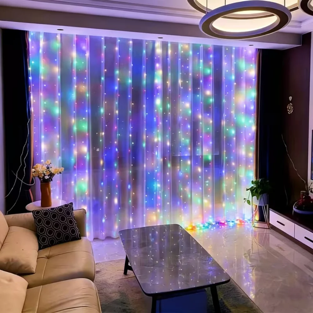 Remote Control USB Fairy Light String 8modes LED Curtain Garland Lamp for Christmas New Year Wedding Party Home Room Decoration