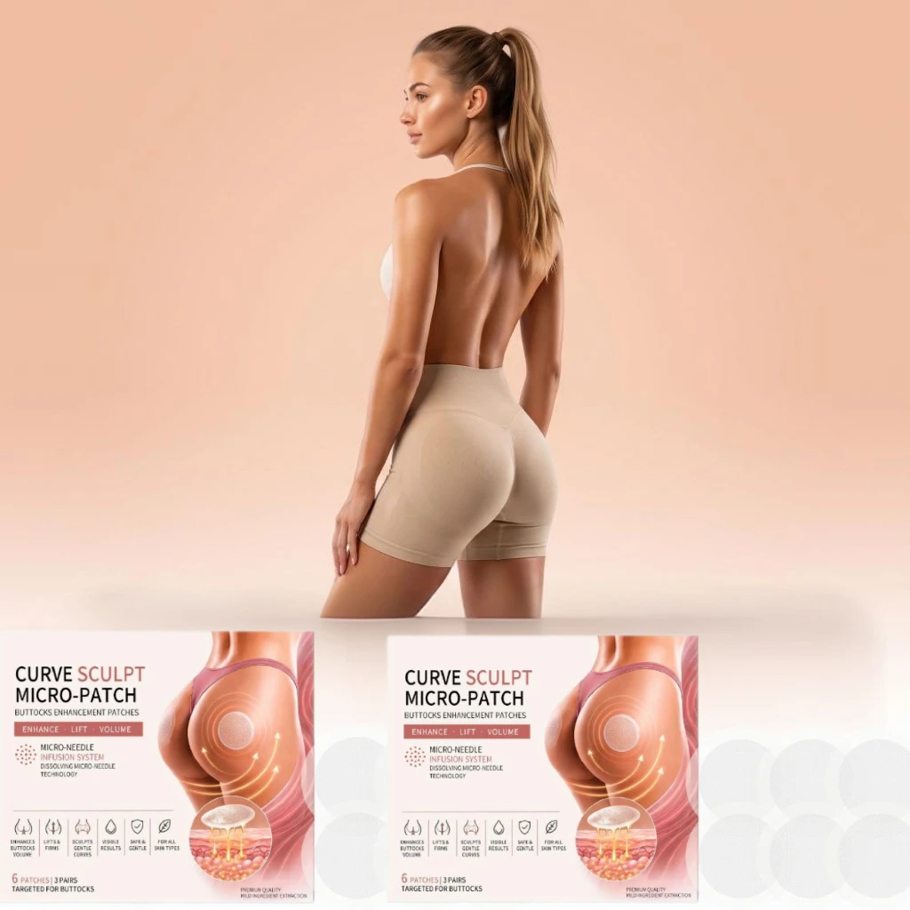 Dissolving Micro-Needle Infusion Women Plumping Buttocks Stickers Enhance Lift Buttocks Volume Patches Curve Sculpt Micro-Patch