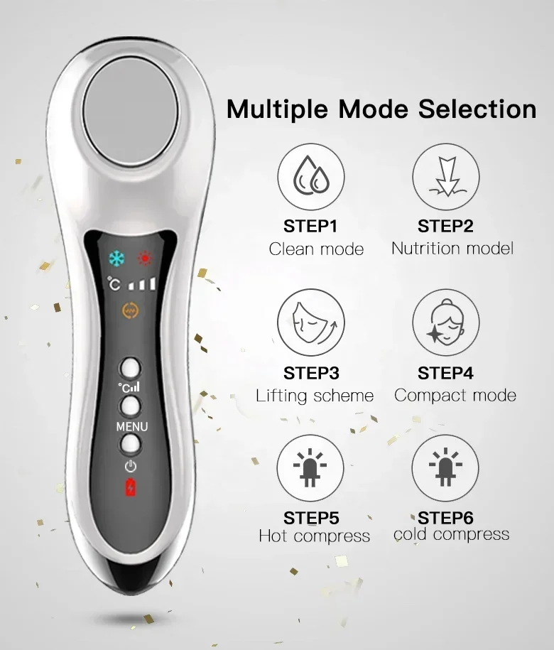 الاستخدام المنزلي جهاز تدليك الوجه تجديد الجلد أحدث أدوات التجميل المحمولة تدليك تبييض الوجه