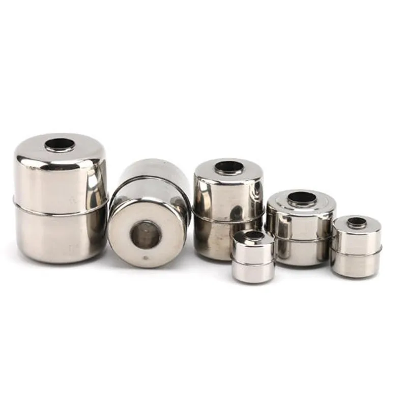 1PC 304 316 Stainless Steel Magnetic Float Liquid Level Switch Accessories Ball Cylindrical With Magnetic High Temperature