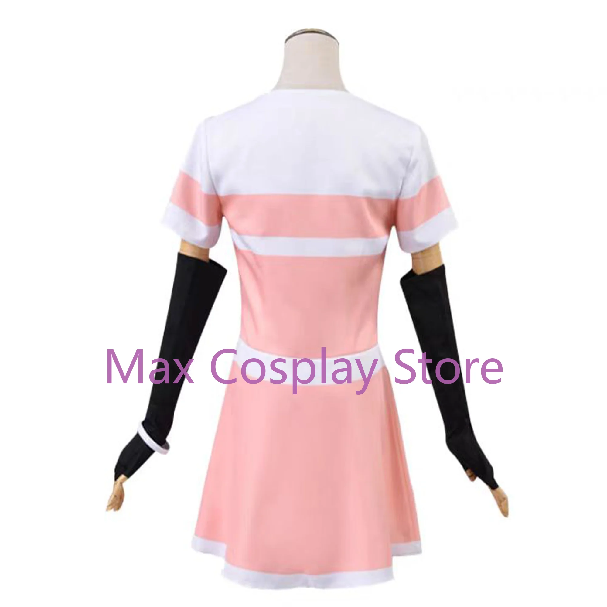 Max Cos Anime Akudama Drive Cosplay Ordinary Person Costume Women Pink Ordinary Person Costume Halloween Dress Full Set